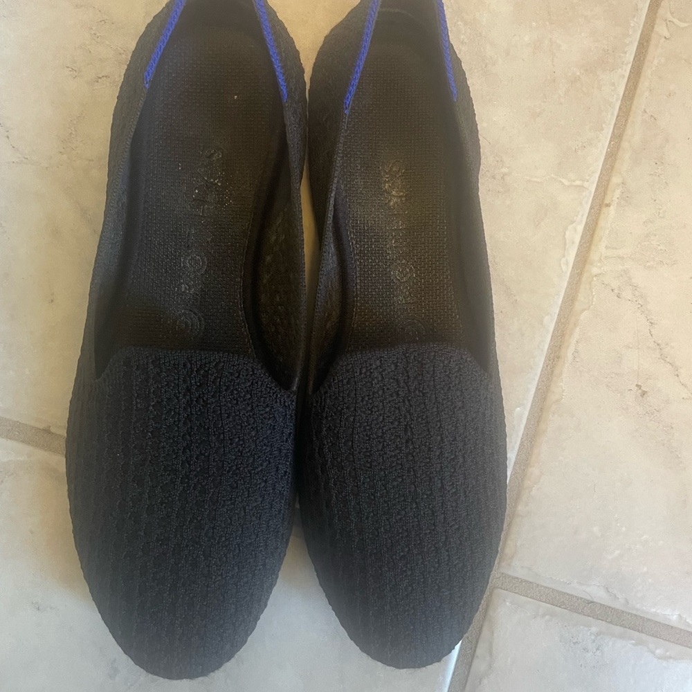 Rothy's Black Knit Loafers Versatile Slip-Ons